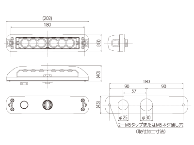 LFA-50・LFA-100 外観寸法図