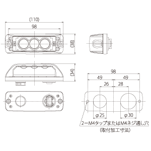 LFA-50・LFA-100 外観寸法図